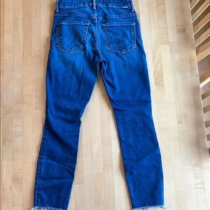 MOTHER High Waisted Looked Ankle Fray jeans